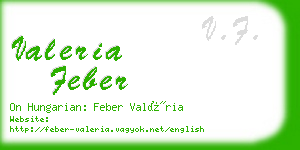 valeria feber business card